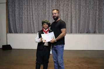 Foto - FORMAÇÃO DOS ALUNOS DE DANÇA GAÚCHA