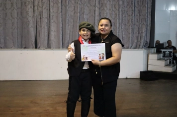 Foto - FORMAÇÃO DOS ALUNOS DE DANÇA GAÚCHA