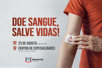 Saúde promove campanha de doação de sangue em Piraí do Sul
