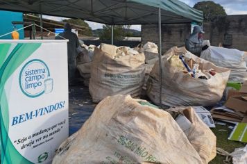 Prefeitura Municipal e Secretaria de Agropecuária e Abastecimento recolhe milhares de embalagens vazias de Agrotóxicos
